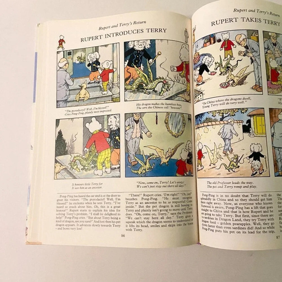 Vintage 1988 Rupert Daily Express Annual  Book Hardcover - Picture 16 of 16